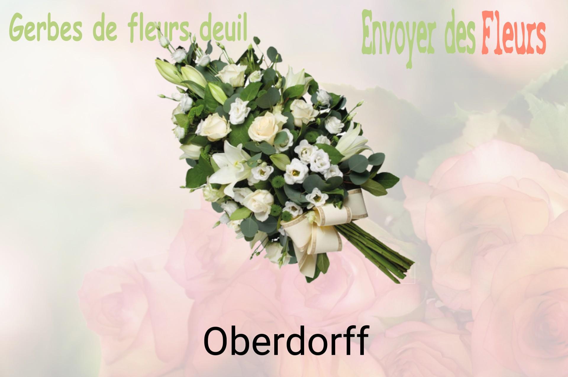 Gerbe de fleurs de deuil livrée à Oberdorff